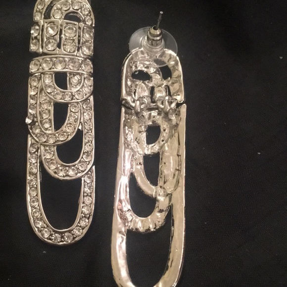 NWT rhinestone earrings - Picture 3 of 4